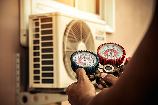 Professional Hvac technician working in Malone, WI